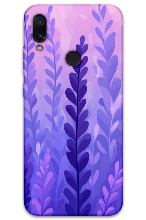 Xiaomi Redmi Note 7 Uyumlu Çiçek Desenli Telefon Kılıfı + Ekran Koruyucu - 5798