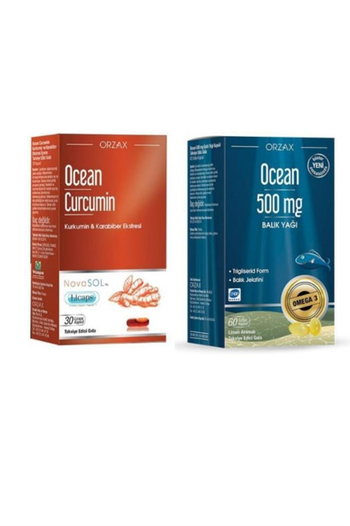 Curcumin 30 Kapsül + 500 Mg Omega 60 Kapsül Ikili Set