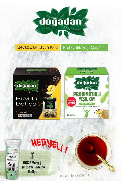 Probiyotikli Açai Ananas ve Büyülü Bohça Kavun Poşet Çay ve Rosie Hediyeli