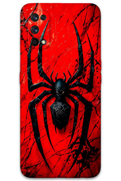 Realme 7 Pro Uyumlu Spiderman Desenli Telefon Kılıfı + Ekran Koruyucu - 5932
