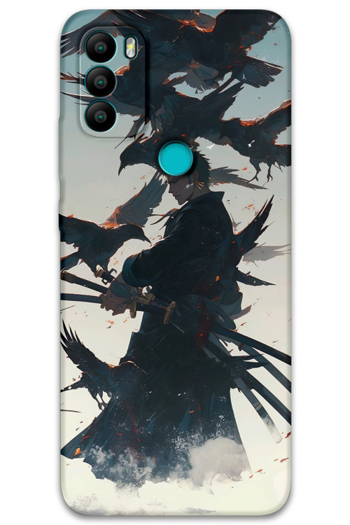 Gm 21 Plus Uyumlu Anime Desenli Telefon Kılıfı + Ekran Koruyucu - 5892