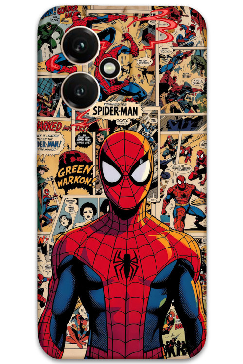 Honor 400 Uyumlu Spiderman Desenli Telefon Kılıfı + Ekran Koruyucu - 5934