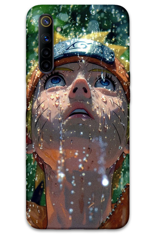Realme 6 Uyumlu Anime Desenli Telefon Kılıfı + Ekran Koruyucu - 5750