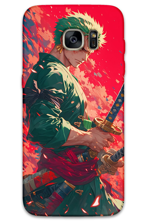 Galaxy S7 Edge Uyumlu Anime Desenli Telefon Kılıfı + Ekran Koruyucu - 5894