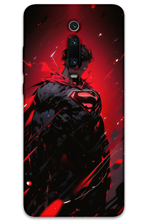 Xiaomi Mi 9T Uyumlu Superman Desenli Telefon Kılıfı + Ekran Koruyucu - 5929