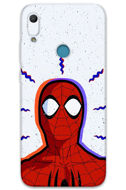 Huawei Y6S Uyumlu Spiderman Desenli Telefon Kılıfı + Ekran Koruyucu - 5830