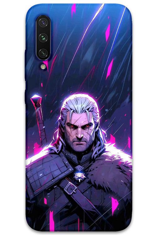 Mi A3 Uyumlu Geralt Desenli Telefon Kılıfı + Ekran Koruyucu - 5826