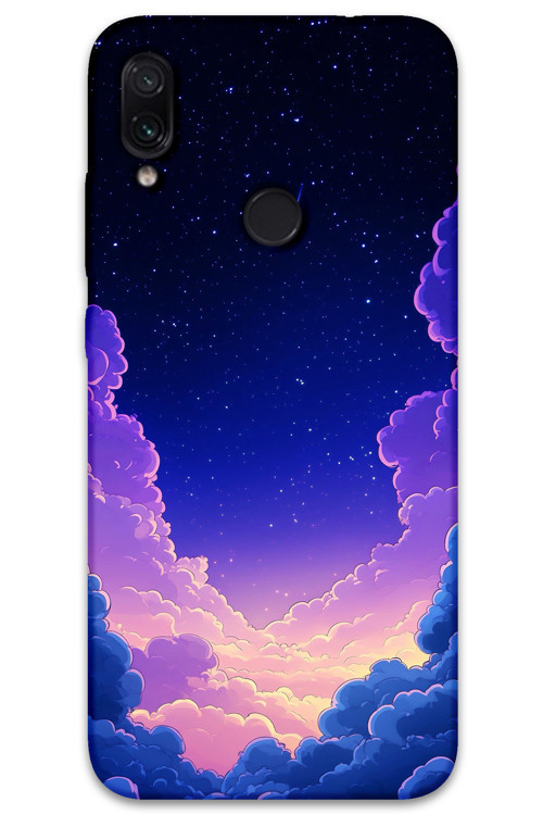 Xiaomi Redmi Note 7 Uyumlu Uzay Desenli Telefon Kılıfı + Ekran Koruyucu - 5867