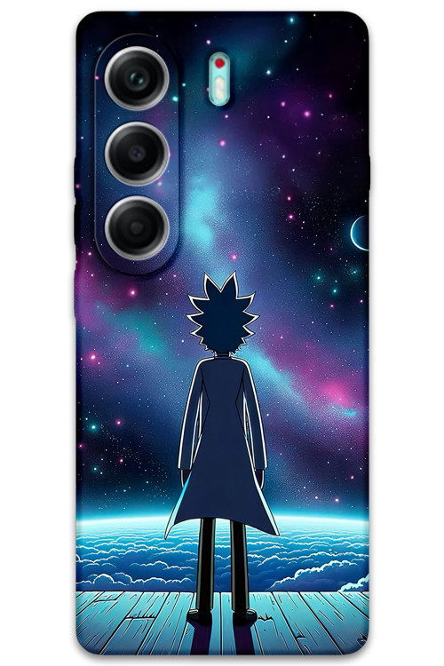 Tecno Camon 40 4G Uyumlu Rick Desenli Telefon Kılıfı + Ekran Koruyucu - 5944