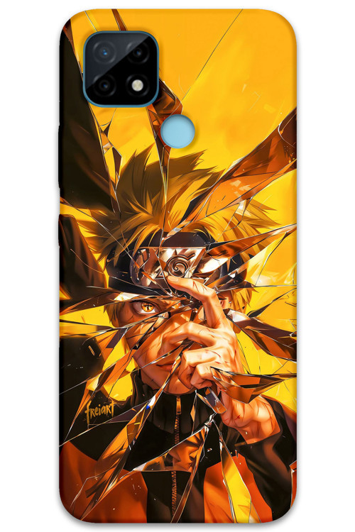 Realme C21 Uyumlu Anime Desenli Telefon Kılıfı + Ekran Koruyucu - 5873