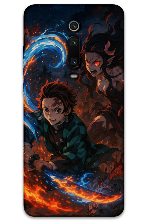Xiaomi Mi 9T Uyumlu Anime Desenli Telefon Kılıfı + Ekran Koruyucu - 5745