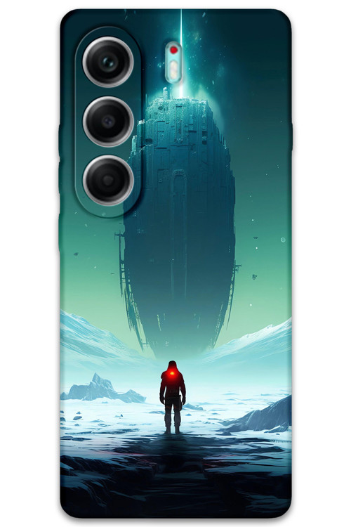 Tecno Camon 40 4G Uyumlu Uzay Desenli Telefon Kılıfı + Ekran Koruyucu - 5864