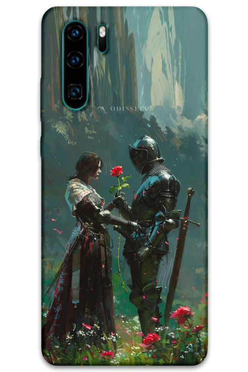 Huawei P30 Pro Uyumlu Retro Desenli Telefon Kılıfı + Ekran Koruyucu - 5839