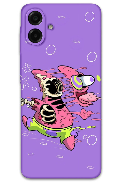 Galaxy A07 Uyumlu Sünger Bob Desenli Telefon Kılıfı + Ekran Koruyucu - 5939