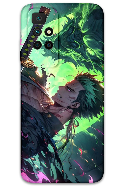 Xiaomi Redmi 10 Uyumlu Anime Desenli Telefon Kılıfı + Ekran Koruyucu - 5896