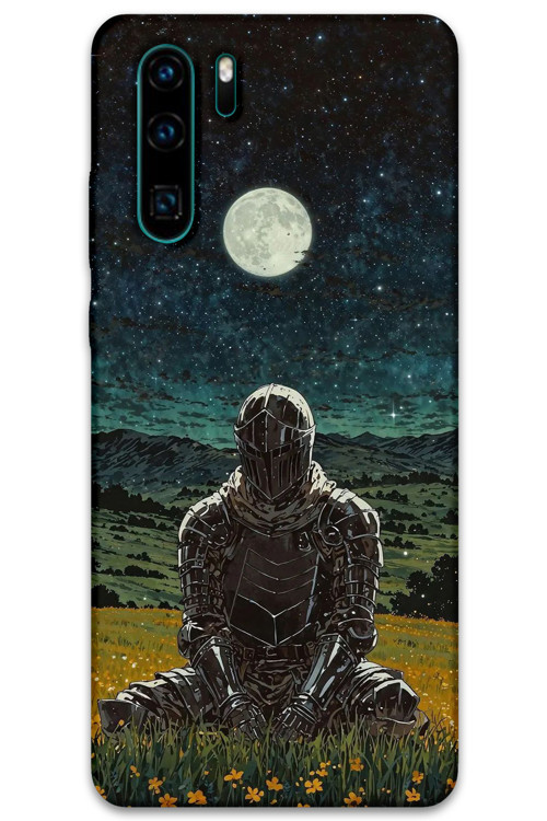 Huawei P30 Pro Uyumlu Desenli Telefon Kılıfı + Ekran Koruyucu - 5844