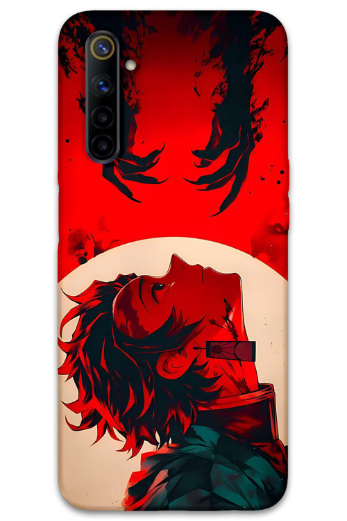 Realme 6 Uyumlu Anime Desenli Telefon Kılıfı + Ekran Koruyucu - 5898