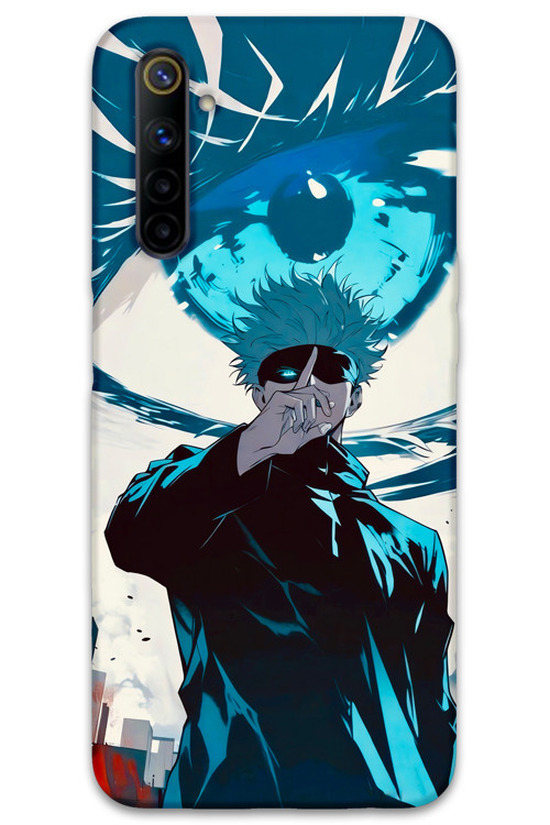 Realme 6 Uyumlu Anime Desenli Telefon Kılıfı + Ekran Koruyucu - 5904