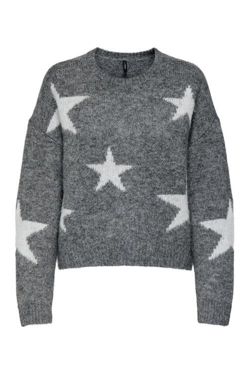 ONLAZU LS STAR O-NECK KNT 