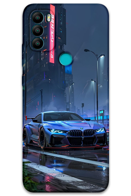 Gm 21 Plus Uyumlu Araba Desenli Telefon Kılıfı + Ekran Koruyucu - 5767