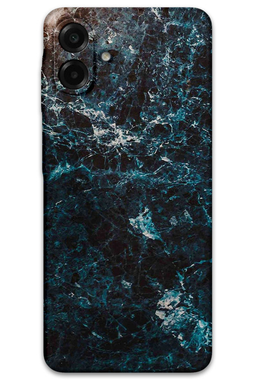 Galaxy A07 Uyumlu Mermer Desenli Telefon Kılıfı + Ekran Koruyucu - 5819