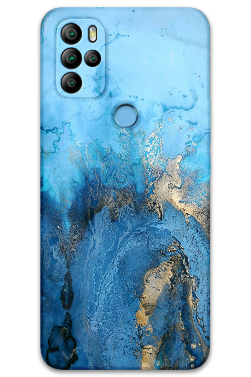 Gm 21 Pro Uyumlu Mermer Desenli Telefon Kılıfı + Ekran Koruyucu - 5812