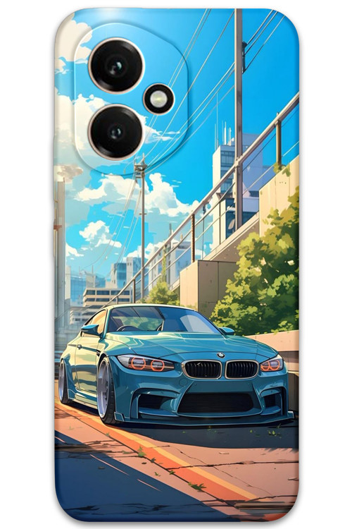 Honor 400 Uyumlu Araba Desenli Telefon Kılıfı + Ekran Koruyucu - 5760