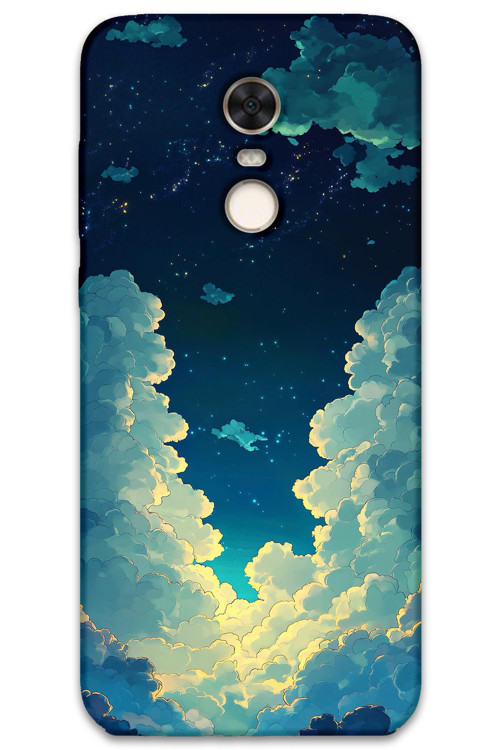 Xiaomi Redmi 5 Plus Uyumlu Uzay Desenli Telefon Kılıfı + Ekran Koruyucu - 5868