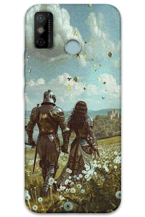 Tecno Spark 6 Go Uyumlu Retro Desenli Telefon Kılıfı + Ekran Koruyucu - 5843
