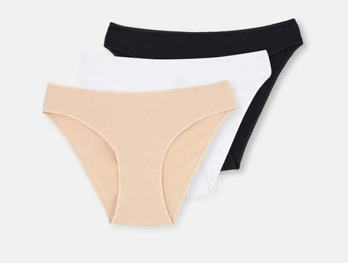 3 lü Paket Dagi Bayan Düşük Bel İzsiz Slip Külot 5101KC