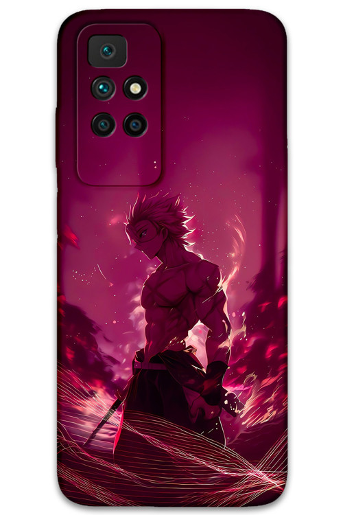Xiaomi Redmi 10 Uyumlu Anime Desenli Telefon Kılıfı + Ekran Koruyucu - 5905