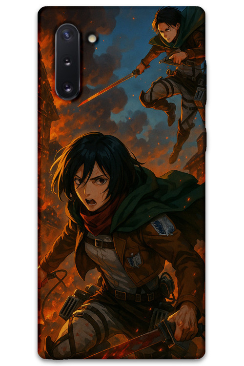 Galaxy Note 10 Uyumlu Anime Desenli Telefon Kılıfı + Ekran Koruyucu - 5744