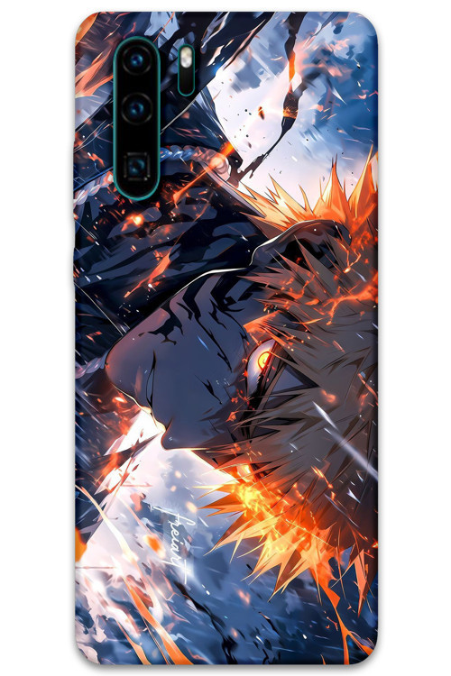 Huawei P30 Pro Uyumlu Anime Desenli Telefon Kılıfı + Ekran Koruyucu - 5914