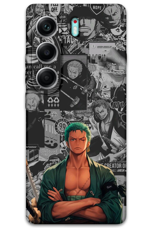Tecno Camon 40 4G Uyumlu Anime Desenli Telefon Kılıfı + Ekran Koruyucu - 5756
