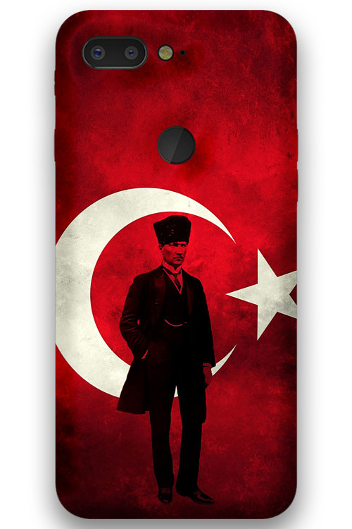 Gm 9 Pro Uyumlu Atatürk Desenli Telefon Kılıfı + Ekran Koruyucu - 5849