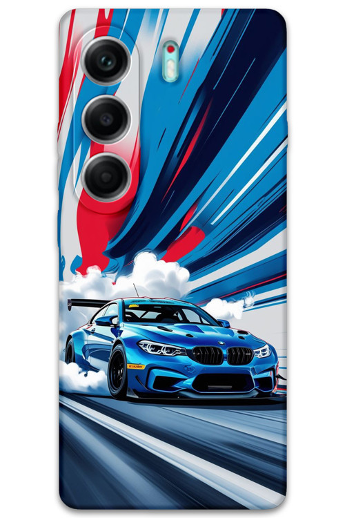 Tecno Camon 40 4G Uyumlu Araba Desenli Telefon Kılıfı + Ekran Koruyucu - 5762