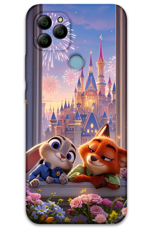 Gm 22 Uyumlu Zootopia Desenli Telefon Kılıfı + Ekran Koruyucu - 5943