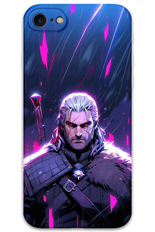 İphone 7 Uyumlu Geralt Desenli Telefon Kılıfı + Ekran Koruyucu - 5826