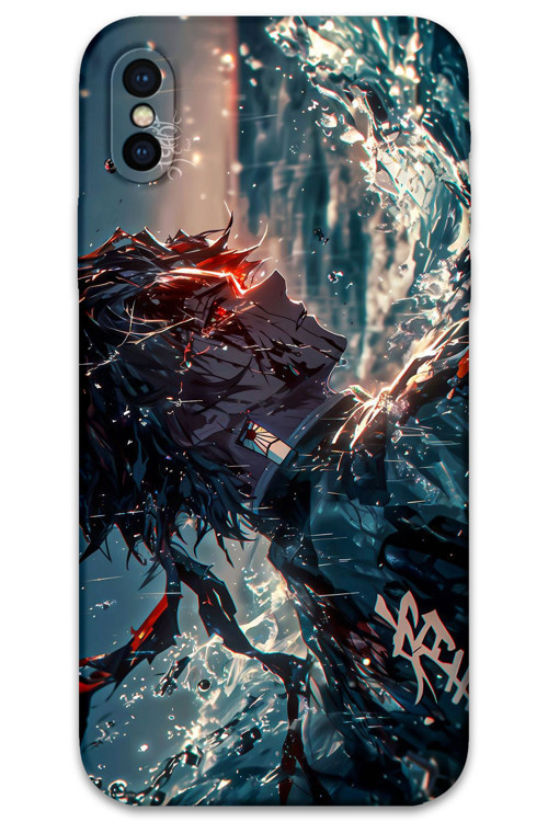 İphone X Uyumlu Anime Desenli Telefon Kılıfı + Ekran Koruyucu - 5749