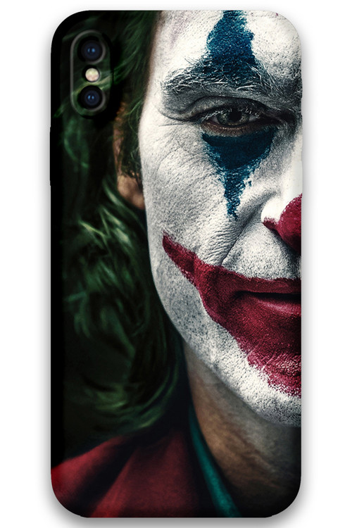 İphone X Uyumlu Joker Desenli Telefon Kılıfı + Ekran Koruyucu - 5827