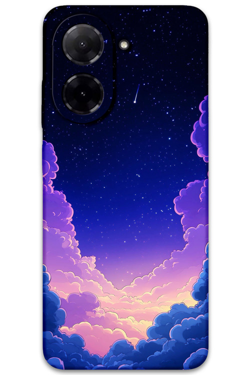 Xiaomi Redmi A5 4G Uyumlu Uzay Desenli Telefon Kılıfı + Ekran Koruyucu - 5867