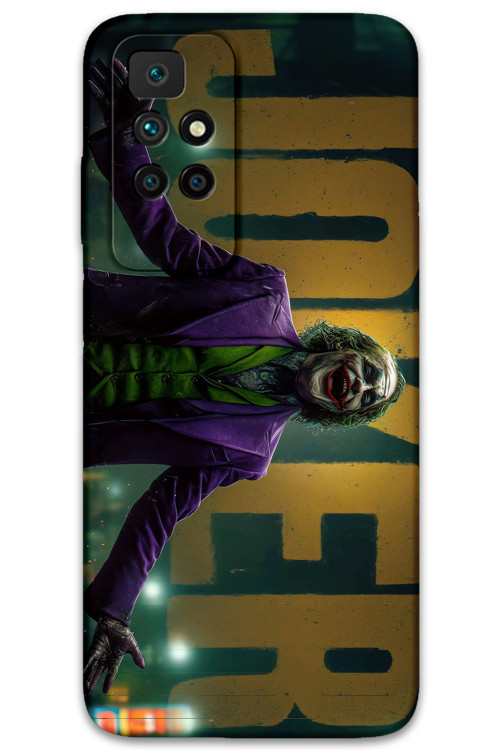 Xiaomi Redmi 10 Uyumlu Joker Desenli Telefon Kılıfı + Ekran Koruyucu - 5930