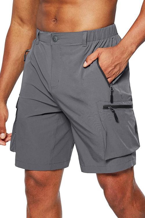 Erkek Kamp Yürüyüş Seyahat Hızlı Kuruma Çok Cepli Outdoor Şort