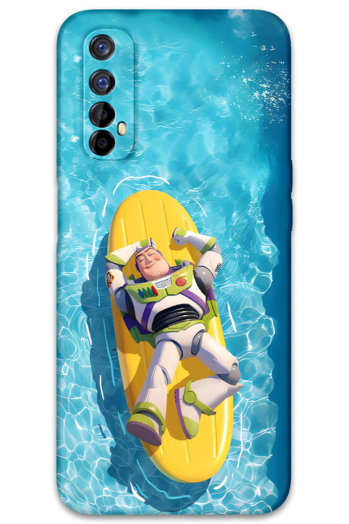 Realme 7 Uyumlu Toy Story Desenli Telefon Kılıfı + Ekran Koruyucu - 5945