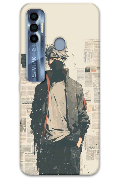 Tecno Spark 7 Pro Uyumlu Anime Desenli Telefon Kılıfı + Ekran Koruyucu - 5878