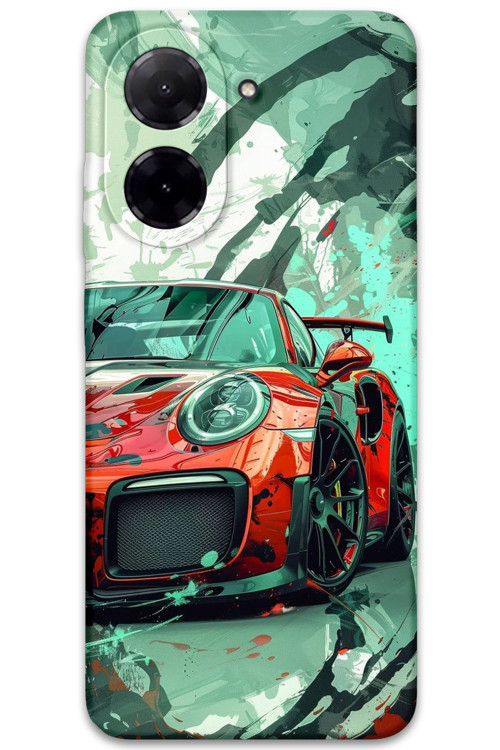 Xiaomi Redmi A5 4G Uyumlu Araba Desenli Telefon Kılıfı + Ekran Koruyucu - 5765