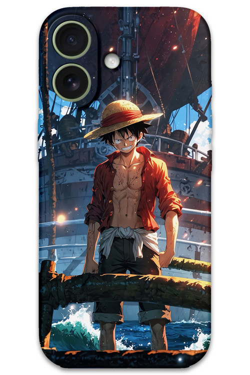 İphone 16 Plus Uyumlu Anime Desenli Telefon Kılıfı + Ekran Koruyucu - 5890