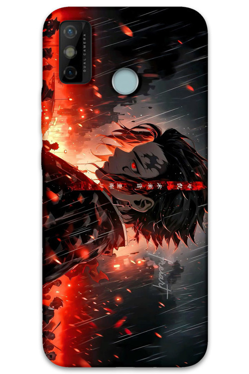 Tecno Spark 6 Go Uyumlu Anime Desenli Telefon Kılıfı + Ekran Koruyucu - 5922