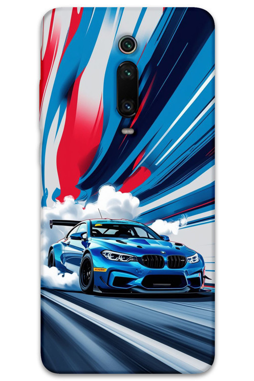 Xiaomi Mi 9T Uyumlu Araba Desenli Telefon Kılıfı + Ekran Koruyucu - 5762