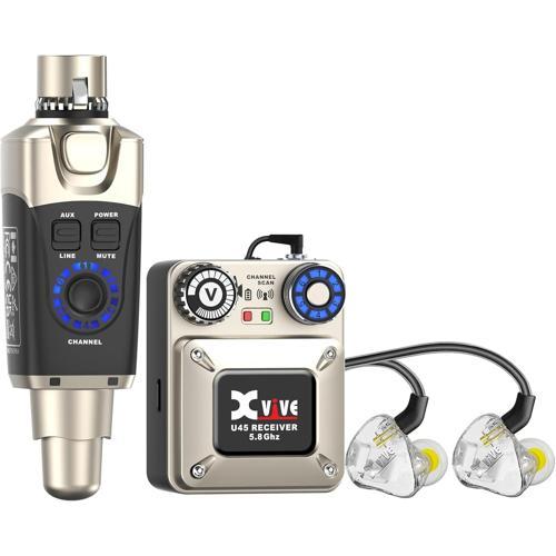 XV-U45T9 Kablosuz In-Ear Monitör Sistemi + Monitör Kulaklık içerikli Set